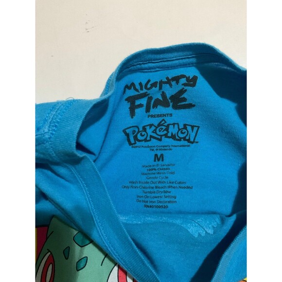 Mighty Fine blue Pokemon tshirt junior size M - Picture 3 of 4